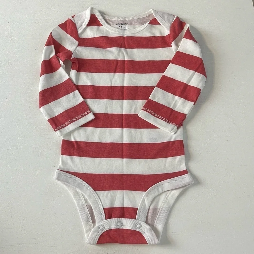 Two Carter’s Long-Sleeved Onesies 18m